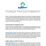 Sports physiotherapy perth