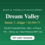 Roof Vedmaan Dream Valley Sector 7 Jhajjar | Plots & Price